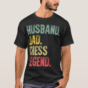 Camiseta Funny Vintage Gift Husband Dad Chess Legend Retro