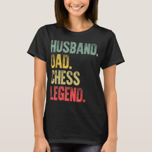 Camiseta Funny Vintage Gift Husband Dad Chess Legend Retro