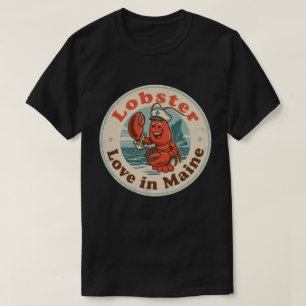 Camiseta Funny Vintage Maine Lobster Sailor Gorra Retro