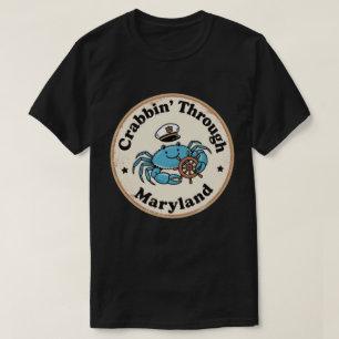 Camiseta Funny Vintage Maryland Blue Crab Captain Gorra Ret