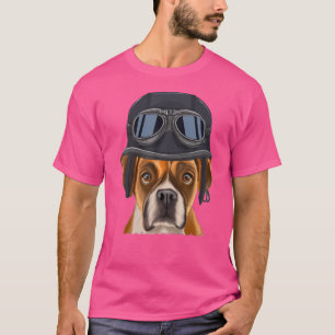 Camiseta Funny Vintage Motorcycle Helmet Boxer