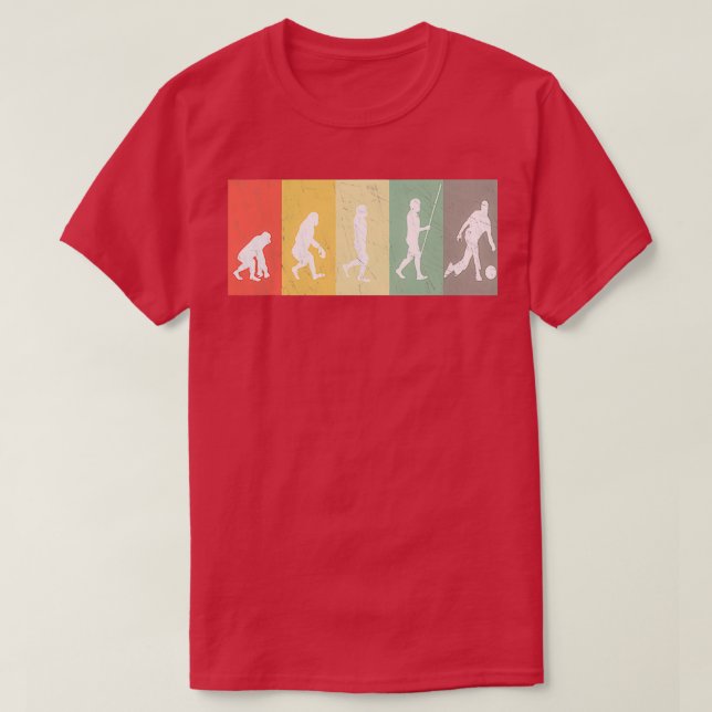 Camiseta Funny Vintage Retro Bowling Evolve T (Diseño del anverso)