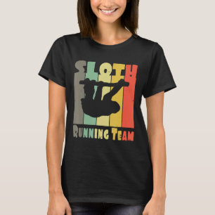 Camiseta Funny Vintage Sloth Running Team