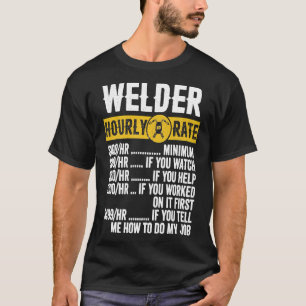 Camiseta Funny Vintage Wellness Apparel, Soldadura por hora