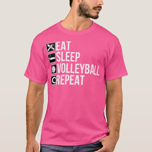 Camiseta Funny Voleyball Jugador - Come Voleibol De Sueño (Anverso)