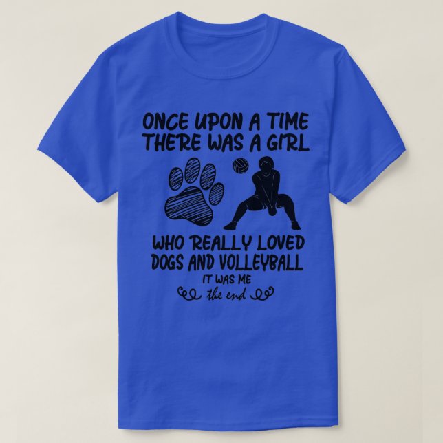 Camiseta funny volleyball s for teen girls who loves dogs  (Diseño del anverso)