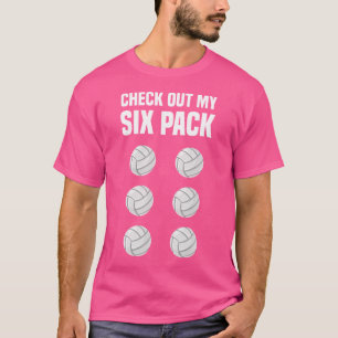 Camiseta Funny Volleyball Six Pack Volleyball Player