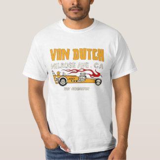Camiseta Funny Von Dutch Retro Drag Car
