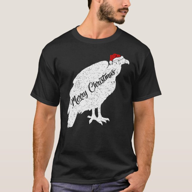 Camiseta Funny Vulture Bird Lover Xmas Santa Hat Vulture Ch (Anverso)