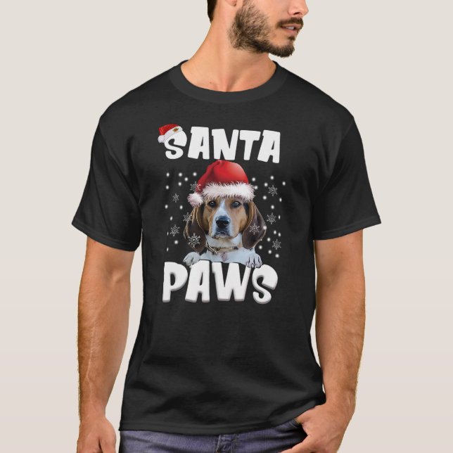 Camiseta Funny Walker Coonhound Christmas Lights Tree Dog L (Anverso)