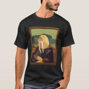Camiseta Funny Walrus Mona Lisa Art Parody