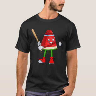 Camiseta Funny Watermelon Baseball Ball Tropical Melon Summ
