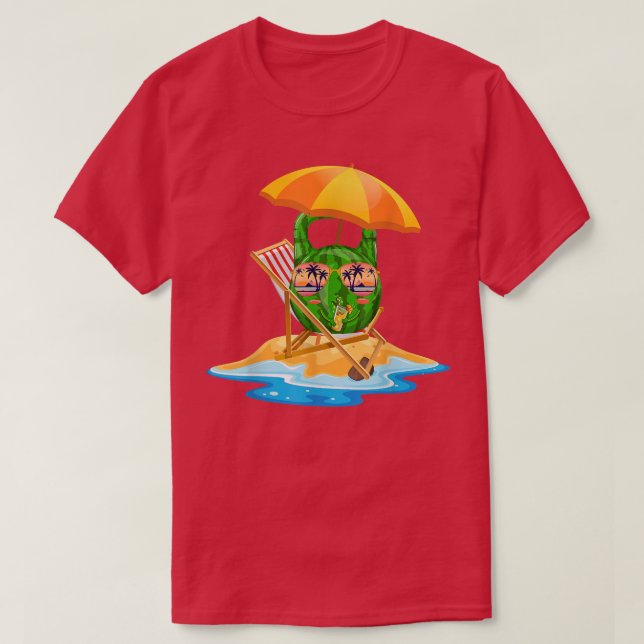 Camiseta Funny Watermelon Kettlebell PowerElevación L (Diseño del anverso)