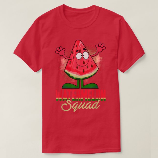Camiseta Funny Watermelon Squad Watermelons Summer Tropical (Diseño del anverso)