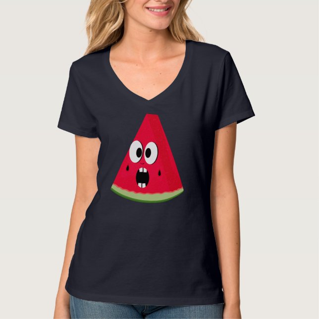 Camiseta Funny Watermelon Tropical Fruits Summer Camp Lover (Anverso)