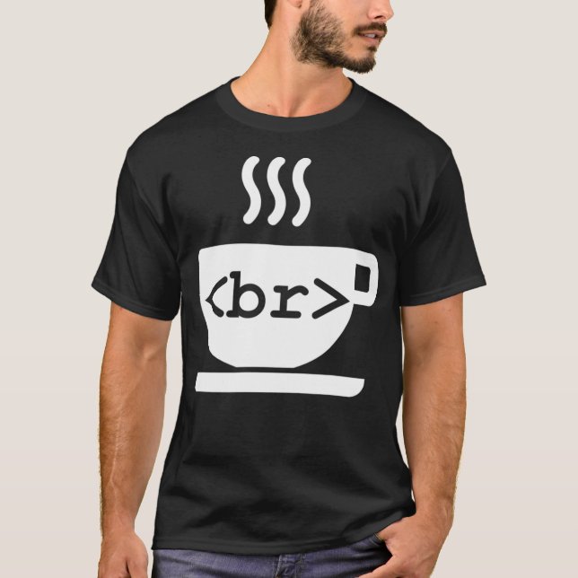 Camiseta Funny Web Developer Coffee Break Coding (Anverso)