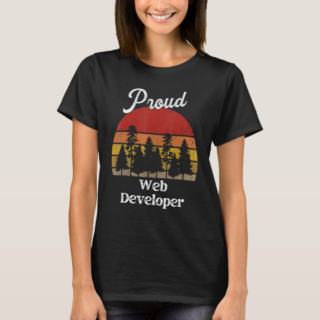 Camiseta Funny Web Developer Shirts Job Title Professions (Anverso)