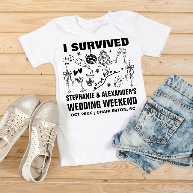 Camiseta Funny Wedding Merch Custom Wedding Favor Keepsake (Subido por el creador)