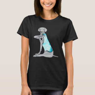 Camiseta Funny Weimaraner I Love Mom Tattoo Dog Lover Gift