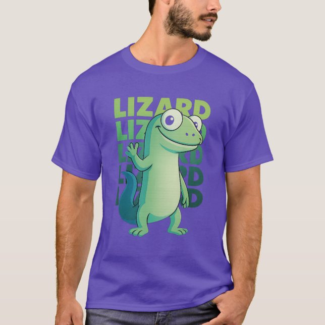 Camiseta Funny Weirdcore Lizard Meme Derpy Reptile Animal H (Anverso)