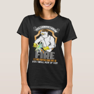 Camiseta Funny Welder Tshirt Im On Fire Ironworker Stefi