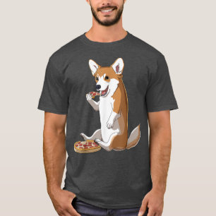 Camiseta Funny Welsh Corgi Pembroke Dog Pizza Lover Corgi91