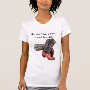 Camiseta Funny Western Cowboy Boot Scoot