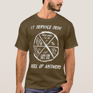 Camiseta Funny Wheof Answer IT Help Desk IT Support Sta