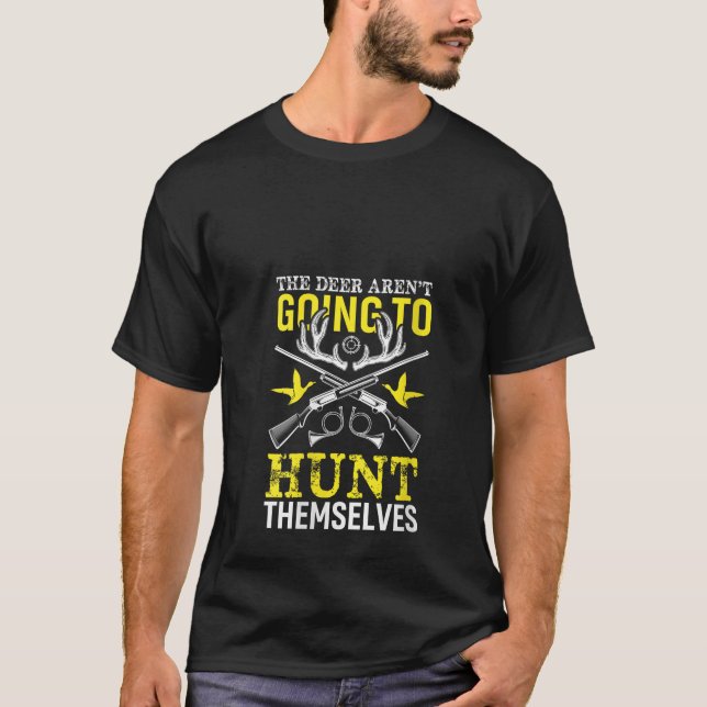 Camiseta Funny Whitetail Deer Hunter Dad (Anverso)