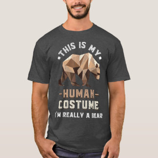 Camiseta Funny Wildlife Animal Lover Human Costume Grizzly
