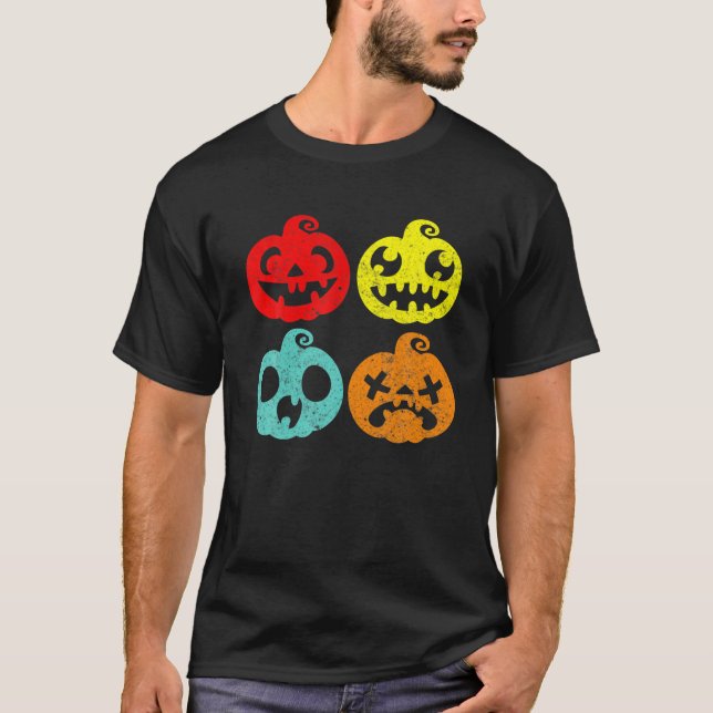 Camiseta Funny Witch Gorra Pumpkin Horse Halloween (Anverso)