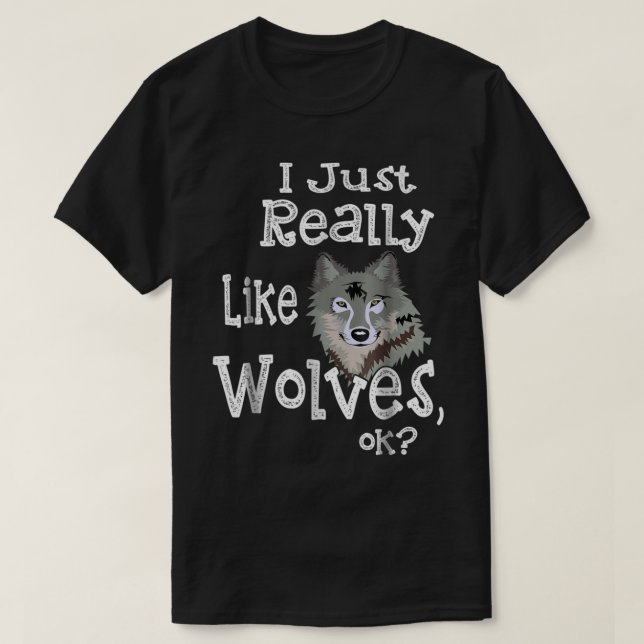 Camiseta Funny Wolf Lover Design (Diseño del anverso)