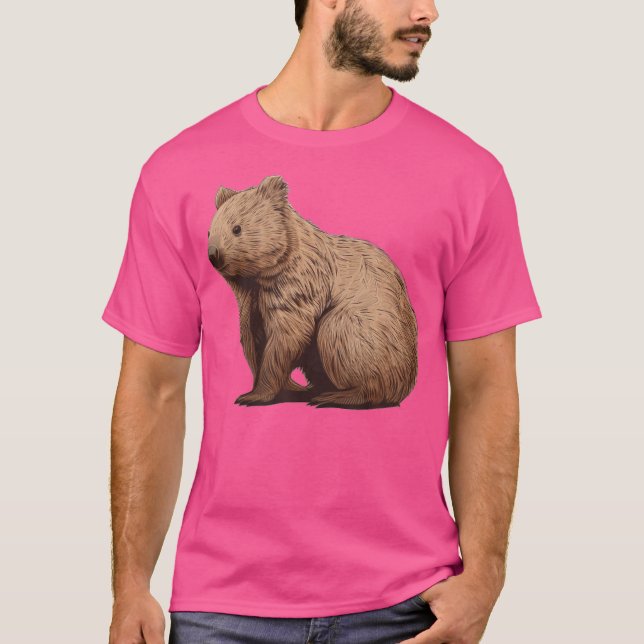 Camiseta Funny Wombat Face (Anverso)