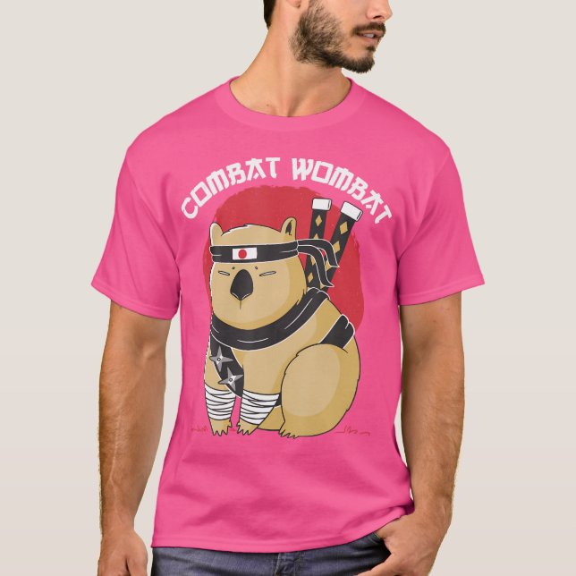 Camiseta Funny Wombat Ninja Combat Wombat (Anverso)