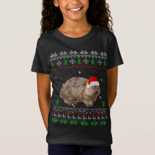 Camiseta Funny Wombat Santa Navidades enciende regalo de Pa