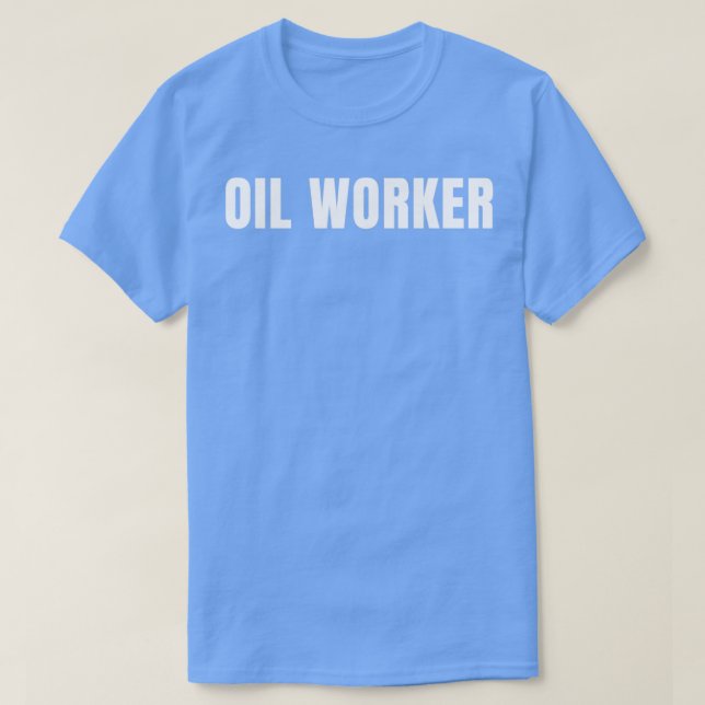 Camiseta Funny Worker Oil Job Title Profession Birthday Gif (Diseño del anverso)