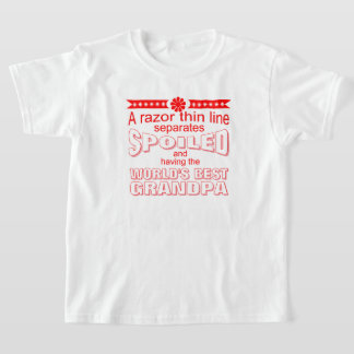 Camiseta funny world's greatest spoiler grandpa