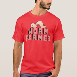 Camiseta Funny Worm Farmer Vermiculture 