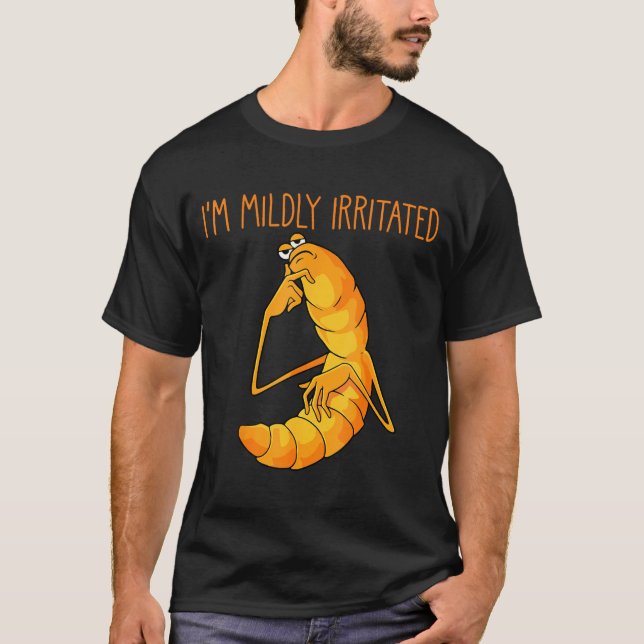 Camiseta Funny Worm Meme I'm Mildly Irritated Marcus Mens W (Anverso)