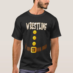 Camiseta Funny Wrestling Christmas Gnome Dwarf Matching Elf