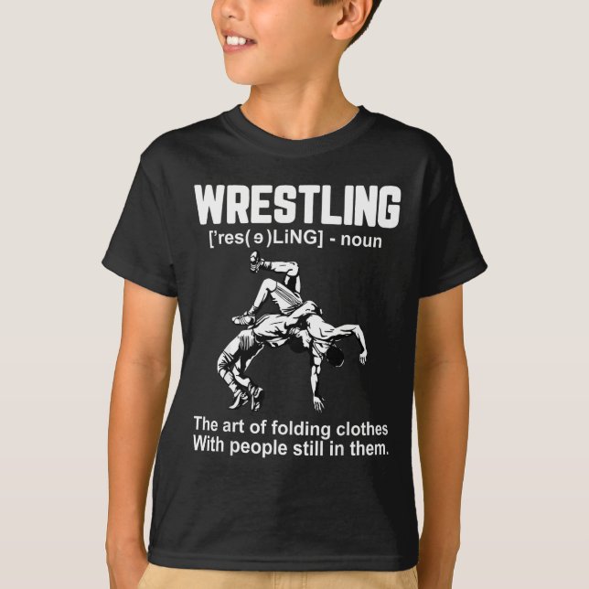 Camiseta Funny Wrestling Definition The Art Of Folding Clot (Anverso)