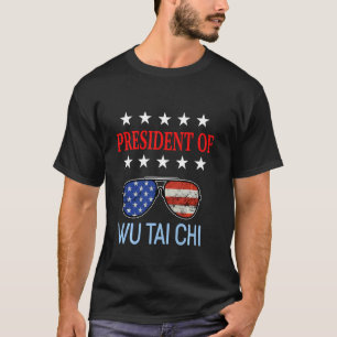 Camiseta Funny Wu Tai Chi Healing Accessories Usa Flag Ther