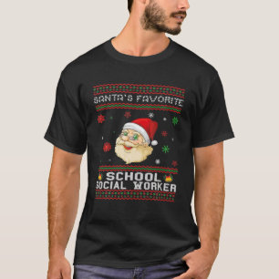 Camiseta Funny Xma, Navidades de trabajadores sociales favo