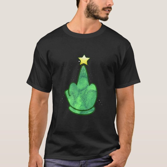 Camiseta FUNNY Xmas de la Navidad Merry Frickin (Anverso)
