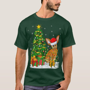Camiseta Funny Xmas Tree Family Matching Santa Fennec Fo Ch