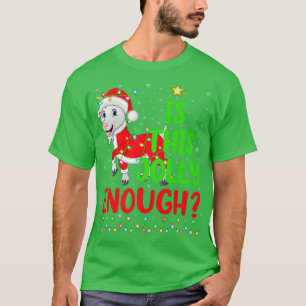 Camiseta Funny Xmas Tree Is This Jolly Enough Goat Christma