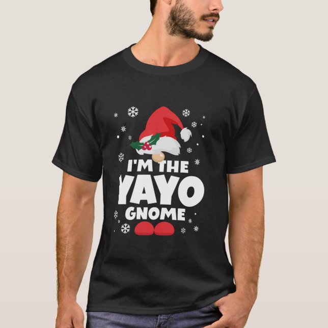 Camiseta Funny Yayo Gnome Family Matching Group Happy Chris (Anverso)