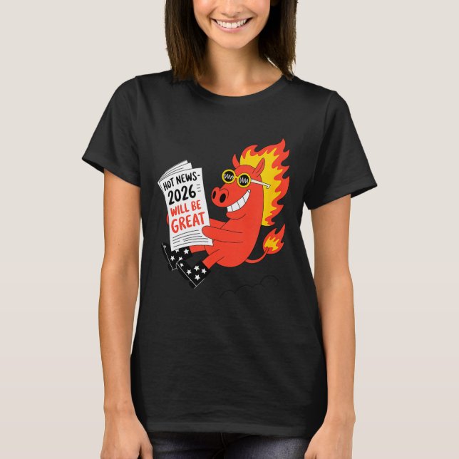 Camiseta Funny Year Of The Horse – Chinese Zodiac New Year  (Anverso)