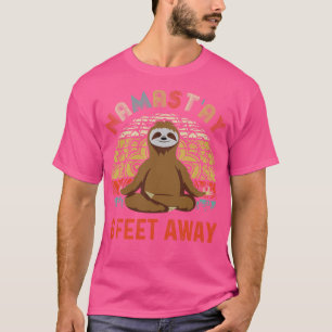 Camiseta Funny Yoga Sloth Namastay a 6 metros