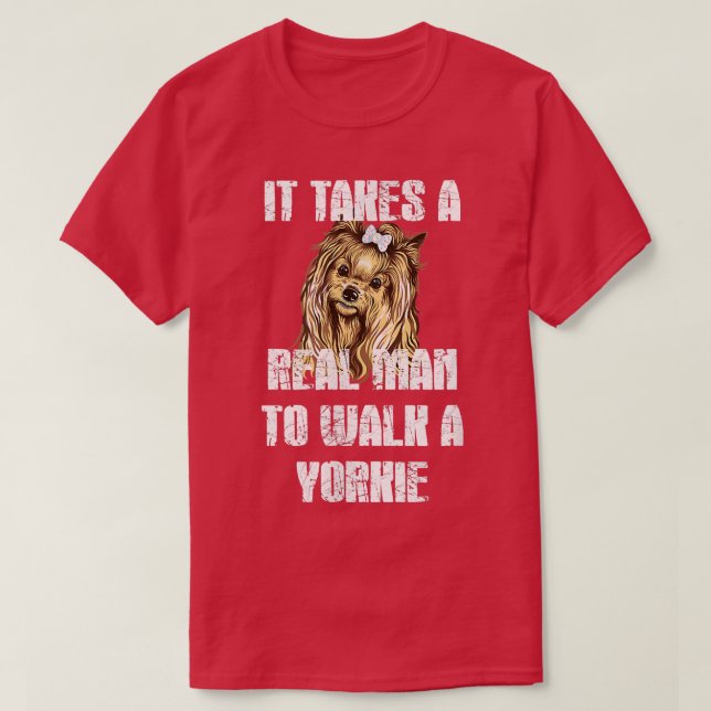 Camiseta Funny Yorkie  (Diseño del anverso)